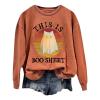 halloween sweatshirts for women dressy casual plaid pumpkins lightweight dressy casual t-shirts shirts black autumn clothes 2024 tee tops black tshirt witch halloween costumes for women view 1