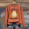 halloween sweatshirts for women dressy casual plaid pumpkins lightweight dressy casual t-shirts shirts black autumn clothes 2024 tee tops black tshirt witch halloween costumes for women view 2