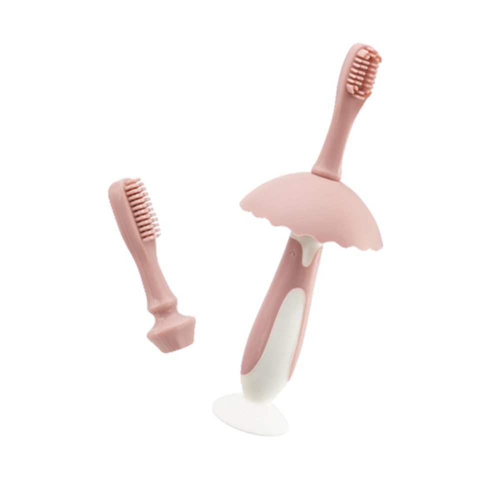 Healvian Cartoon Penguin Silicone Toothbrush for Boys and Girls Gums and Tongue Cleaning Boy Girl Toothbrush Scraper