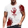 WILLBEST Horror t Shirts Men Mens Padded Jackets Without Hood Mens Coats and Jackets Checked Plain t Shirts Men Fancy Dress Halloween Shirt Waterproof rain Horror Tshirt Summer view 1