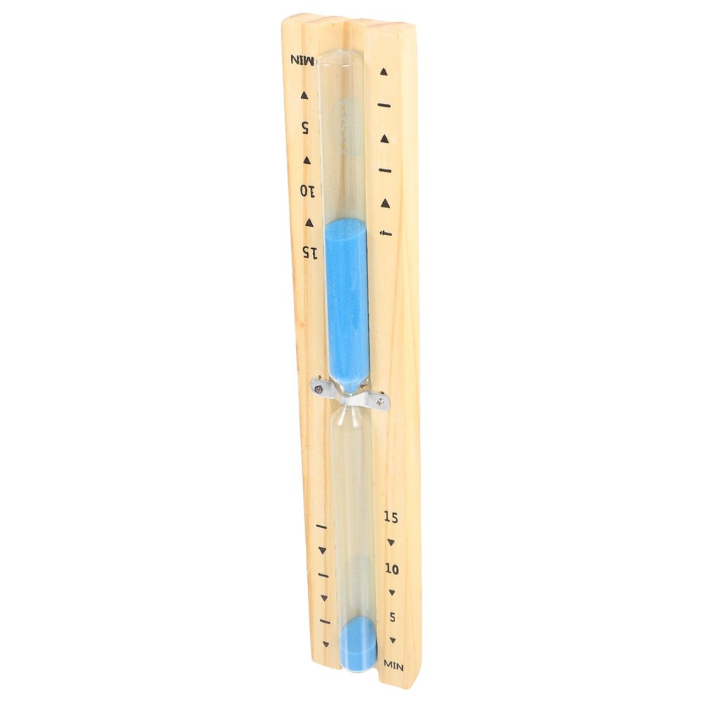 PHENOFICE Wooden Sauna Timer Glass Tube 15-minute Timer for Sauna Supply