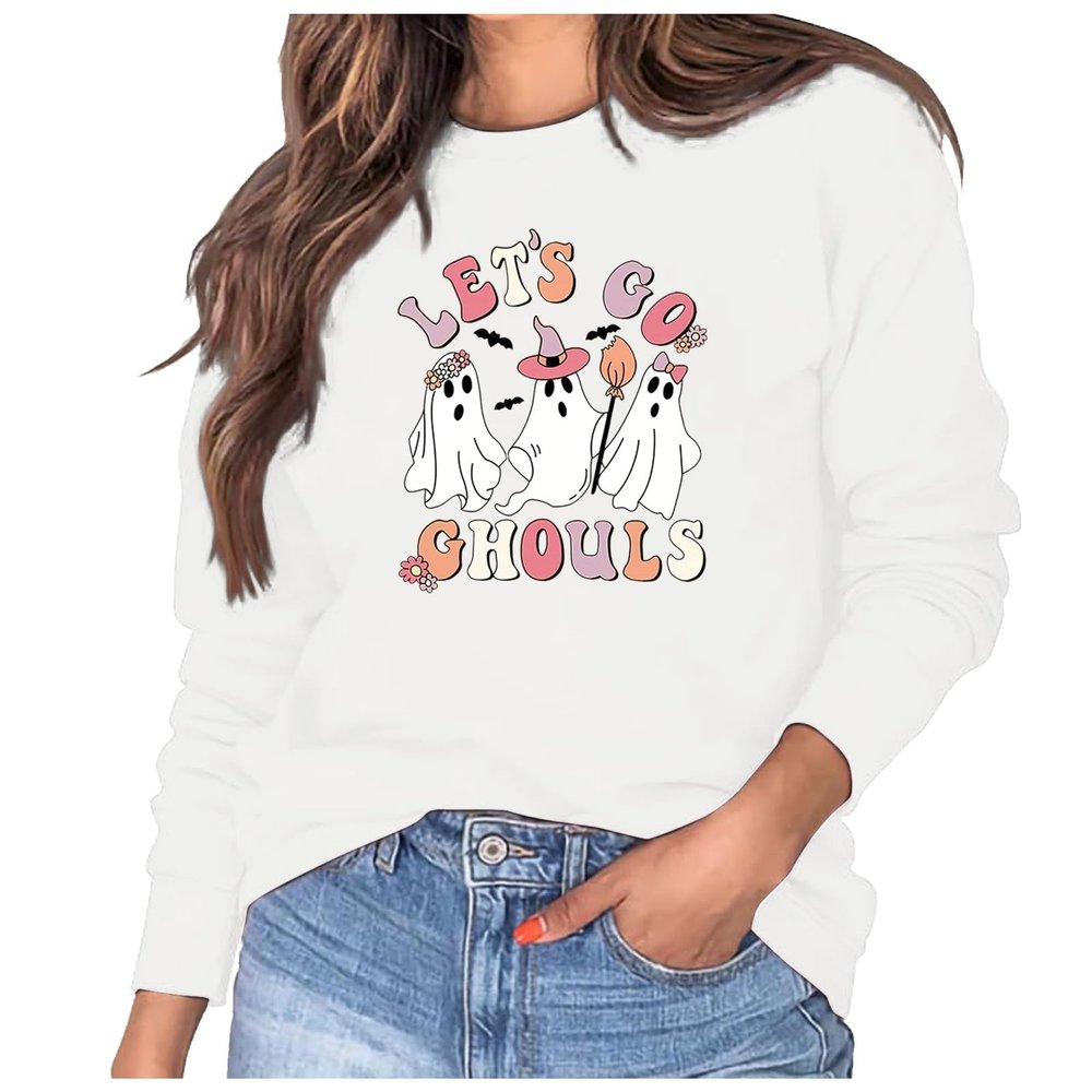 WILLBEST women tee tops casual halloween fashion pumpkin print vintage print ghost halloween top tee tops horror skull costume women socks