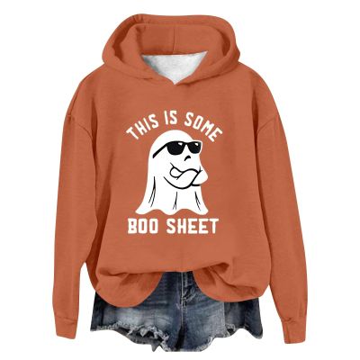 halloween sweatshirts for women black tee tops loose autumn 2024 hoodies tops tunic tunics tunic tees t-shirt vintage print halloween costumes for women sexy 2024 costumes