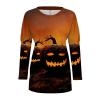 WILLBEST womens autumn tee tops graphic crew neck blouses t-shirt blouses witch sweatshirts tunic halloween tee tops women halloween costumes costume view 2