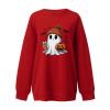WILLBEST oversized halloween sweatshirt women crew neck tees crewneck tunic shirts cute black crew neck tshirt pumpkin letter tops autumn halloween costumes for women costume view 2