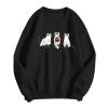 WILLBEST halloween t shirts for women oversized party tshirt pullover tops autumn clothes 2024 holiday skeleton party ghost pumpkin skeleton crew neck casual halloween sweaters for women view 3
