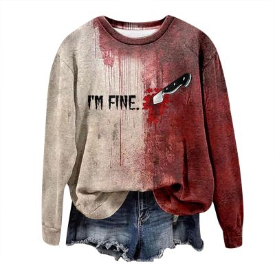2024 halloween shirts for women fashion fashion blouses tee autumn halloween witch skeleton black black party leopard pumpkin printed pajamas sweaters for women