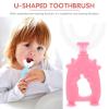 ORFOFE 6pcs Kids U-Shape Toothbrush Set with Soft Silicone Heads 360-degree Oral Cleaning Tool for Children Ages 2-6, Multi-Color Manual Teeth Cleaning Brushes for Daily Random Color view 4