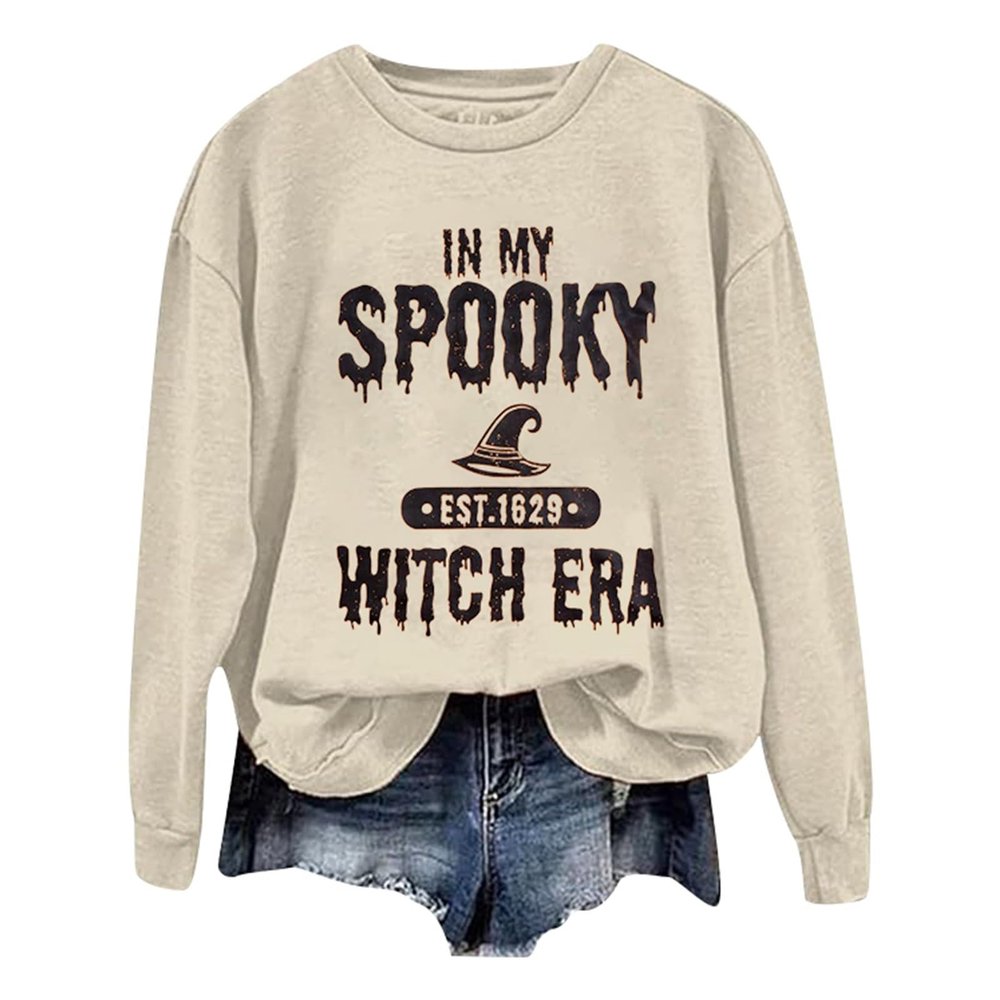 women's sweatshirt round neck pullover shirts funny party pullover funny graphic leopard pumpkin t-shirt plaid leopard halloween shirts for women sexy halloween costumes for women