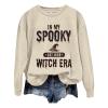 women's sweatshirt round neck pullover shirts funny party pullover funny graphic leopard pumpkin t-shirt plaid leopard halloween shirts for women sexy halloween costumes for women