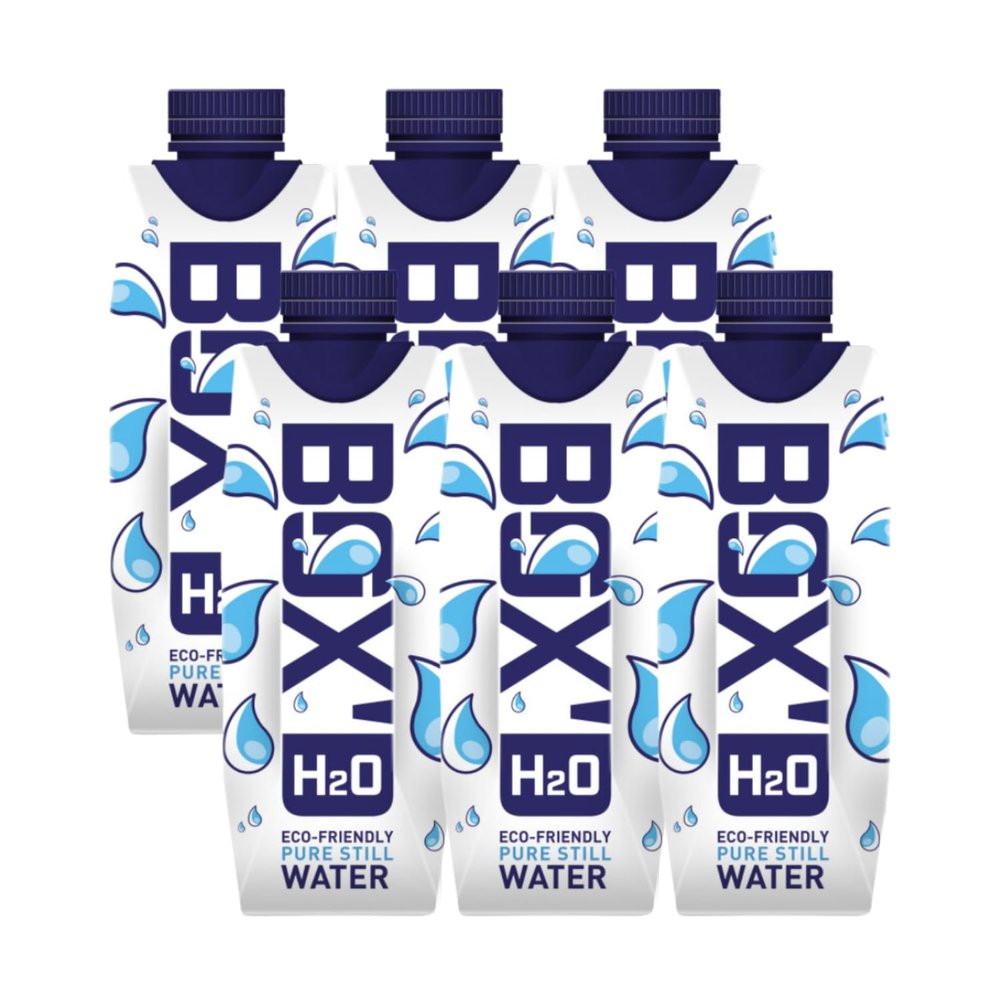BOX'D H2O Still Water Multipack 6 x 500 ml - Eco Friendly Pure Still Mineral Water Bulk Recyclable & Sustainable Water Multipack Calorie Free Boxed Water Bottle 500ML
