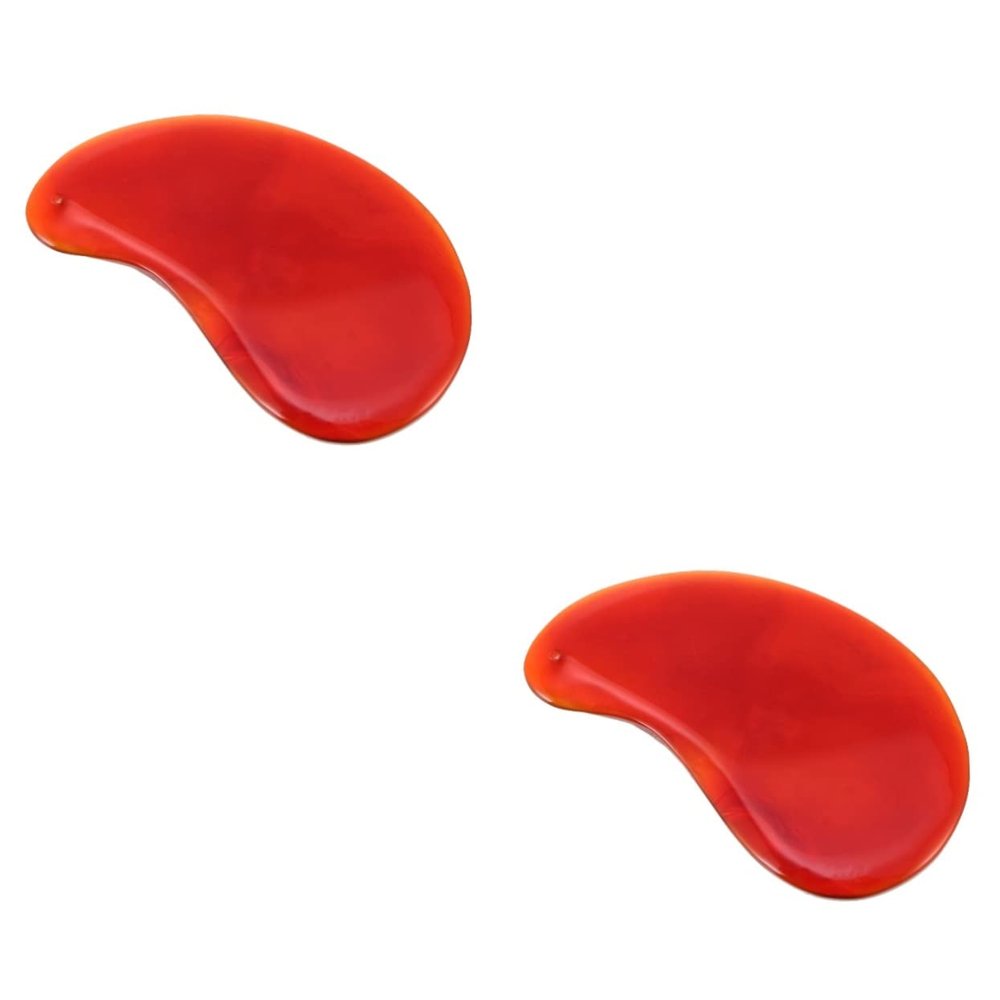 HAPINARY 2pcs Scraping Plate for Facial and Body Massage Massage Tool Scraping Board Design for Skin Roller and Gua Sha Use Random Color