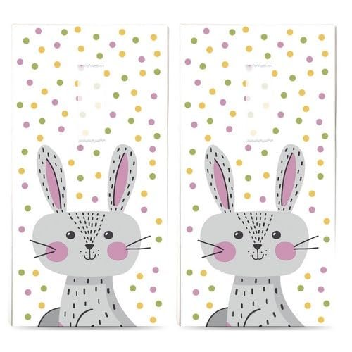 20 Individual Handkerchiefs Easter Happy Rabbit 2 Packs of 10 Individual Paper Handkerchiefs Printed Gift