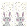20 Individual Handkerchiefs Easter Happy Rabbit 2 Packs of 10 Individual Paper Handkerchiefs Printed Gift view 1