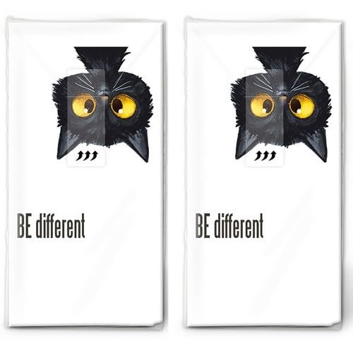 20 Individual Handkerchiefs Animal Motifs Be Different. 2 Packs of 10 Individual Paper Handkerchiefs Printed as a Gift