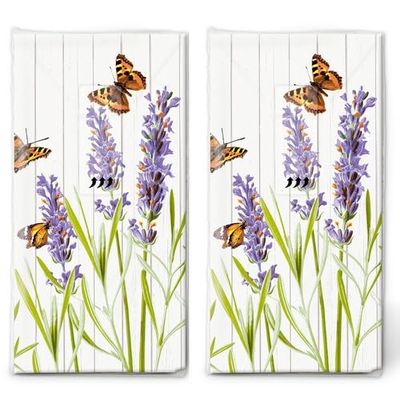 20 Individual Handkerchiefs Flowers Scented Flower Meadow 2 Packs of 10 Individual Paper Handkerchiefs Printed Gift
