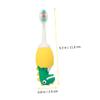 ORFOFE Cartoon Dinosaur Kids Toothbrush with Soft Silicone Bristles, Small Head Oral Cleaning Brush, Individually Packaged for Boys and Girls Ages 2-6 Random Color view 2