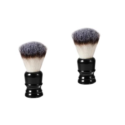 HAPINARY 2pcs Beard Brush for Men Bristles Cleaning Brush Styling Tool Resin Handle Portable for Men