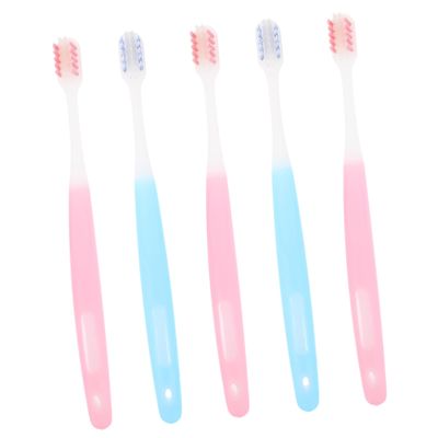 Healvian 5pcs Tooth Cleaning Brush Small Soft Bristles Orthodontic Toothbrushes Household Brace Toothbrushes Portable for Home Accessory