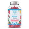 Biotin Gummies 10,000mcg  60 Vegan Vitamins - Natural Strawberry Flavoured Two Yummy Gummy Daily Dose - Supports Normal Skin & Hair Growth - Chewable - No Artificial Sweeteners  UK Made view 1