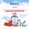 Biotin Gummies 10,000mcg  60 Vegan Vitamins - Natural Strawberry Flavoured Two Yummy Gummy Daily Dose - Supports Normal Skin & Hair Growth - Chewable - No Artificial Sweeteners  UK Made view 3