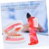 ORFOFE 3pcs Mini Brush Double-Sided Portable Cleaning Tool for Oral Care Small Spaces at Home view 2