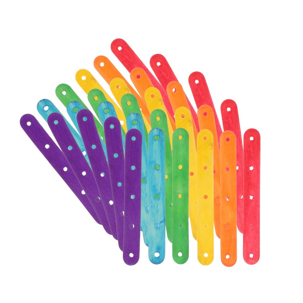 Hohopeti Ice Cream Sticks Practical Craft Sticks Wooden 100pcs for DIY Crafts Smooth Surface for Ice Pop Making and Lolly Pops