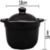 SUNMME zwart Casserole High Temperature Resistance Heat Insulation And Scalding Prevention Mostly Used For Cooking Rice Noodles view 4