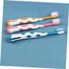 PLAFOPE Soft Bristles Kids Toothbrush Set 6pcs for Baby Toothbrush Ages 2-5 Cartoon Handle Gentle Cleaning for Toddlers and Children view 4
