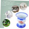 PLAFOPE Vintage Enamel Night Urine Pot with Anti-Slip Base, Thick Retro Bedside Chamber Pot for Home Use, Blue High-Leg Urinal Pail Suitable for Elderly and Travel Random Style view 4