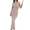 wrap Dress for Women Black and White Dress Cross Wedding Guest Women's Linen Dresses Backless Silk Silk Satin Rhinestone Mock Neck Romper Black Formal for Women Elegant view 1