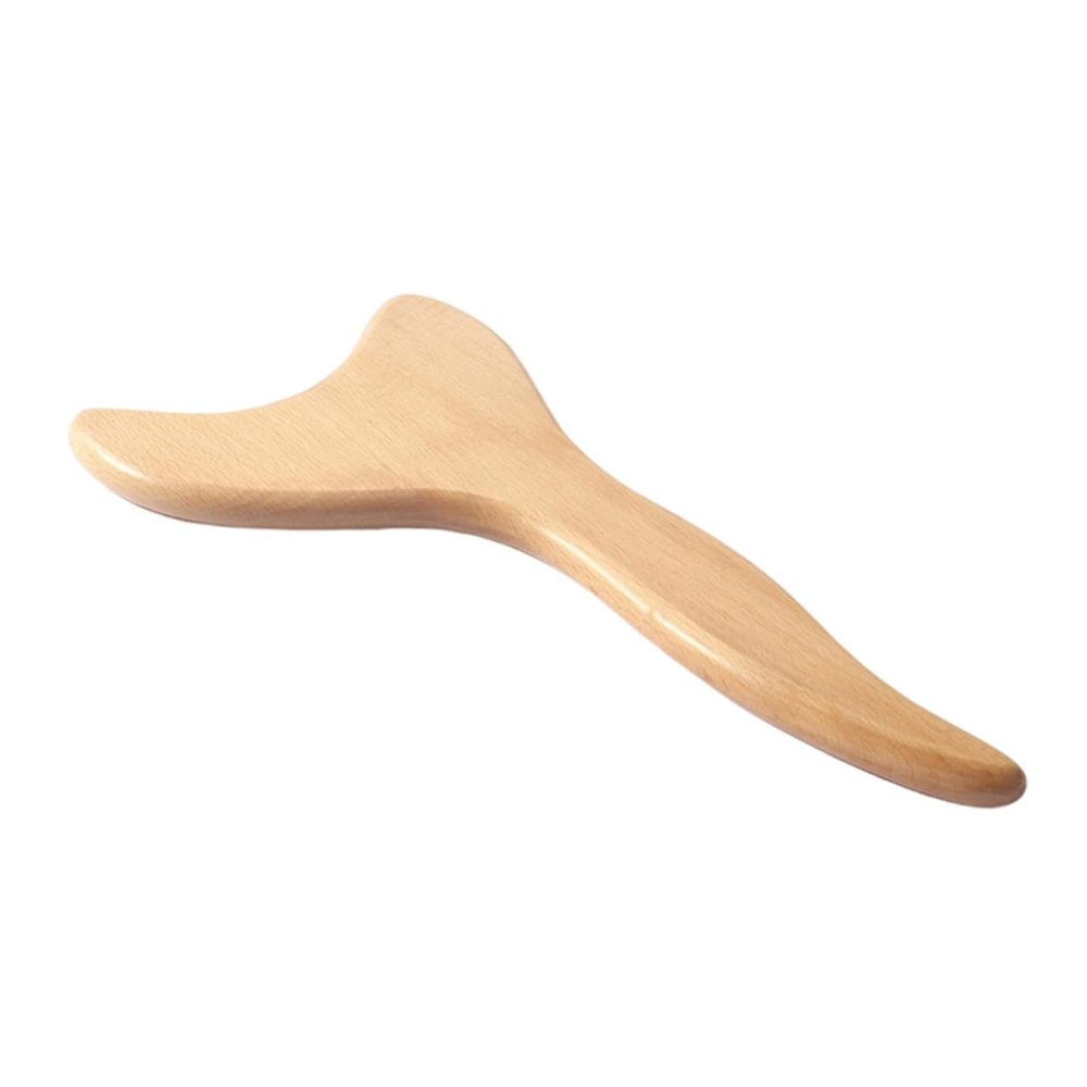 PLAFOPE Beech Wood Gua Sha Massage Board Back Scraping Plate Full Body Meridian Relaxation Tool for Spa and Wellness Therapy