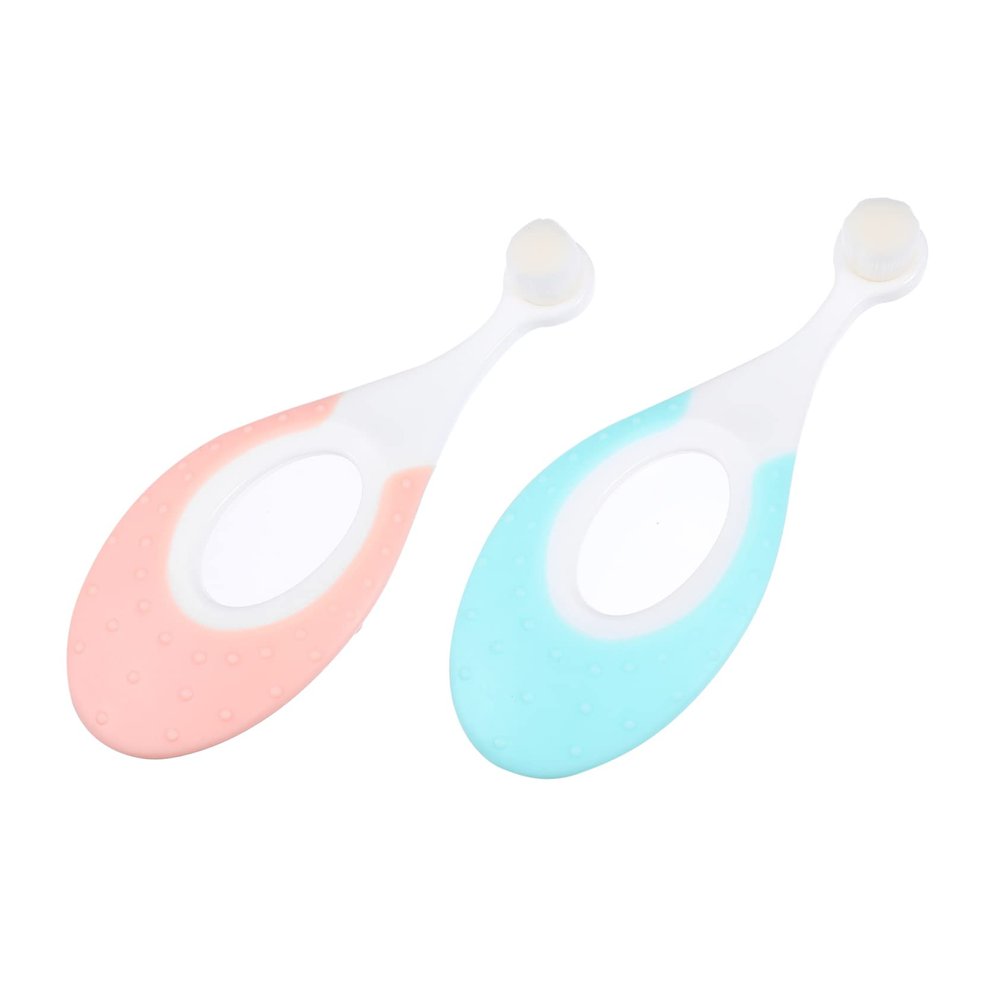 Healvian 2pcs Finger Toothbrushes for Boys and Girls Soft Gentle Brush for Teeth for Toddlers Year Old