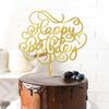Happy Birthday Cake Topper,Glitter Happy Birthday Cake Decor,Birthday Party Cake Decoration Supplies (Acrylic) view 4