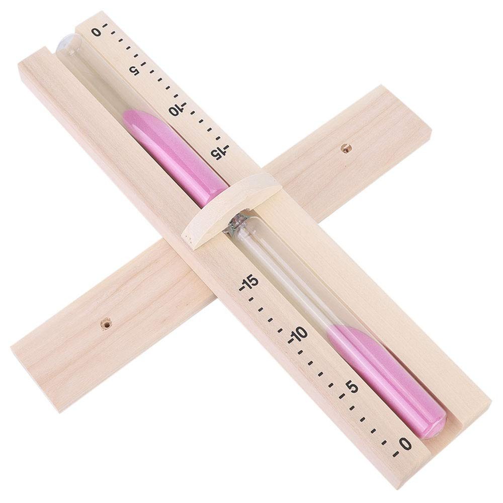Sauna Room Sand Clock Glass Timer Wooden Hourglass for Relaxation