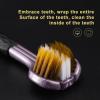 3 Sided Toothbrush - Three Bristle Travel Toothbrush for Deep Cleaning Each Toot, 7.87 Inches Three-Sided Soft Bristle Toothbrush with A Tongue Scraper On The Back, Ergonomic Handle, Random Color view 4