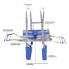 Full Body Sling Patient Lift - Hoist for Lifting Elderly, Bathroom Transfer Hammock, Walking Standing Aids for Handicapped - Heavy Duty Transfer Belts Medium view 3