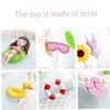 6Pcs Summer Cake Topper Swimming Pool Cake Decoration Beach Cake Toppers Hawaiian Beach Themed Cake Decoration for Birthday Party Supplies beach cake decorations view 2