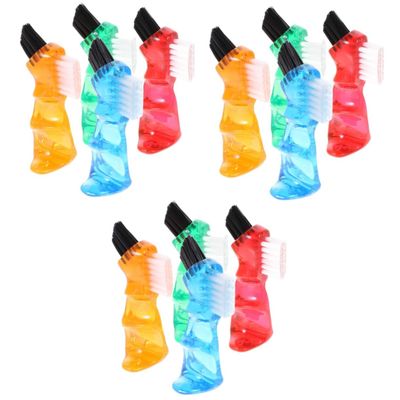 COLLBATH 3sets Double-Head Brush Interspace Toothbrush for Dentures Mini Hard Brush 4pcs*3