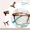 Aicoyiu Women's Sexy Leopard Print Reading Glasses, Antiblue Light Reading Glasses (Transparent, 2.5) view 3