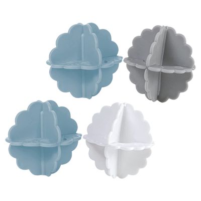 PLAFOPE 4pcs Laundry Washing Balls Washer Ball Pp Material Clean Clothes Reduce Wrinkles Space Saver Random Color