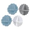 PLAFOPE 4pcs Laundry Washing Balls Washer Ball Pp Material Clean Clothes Reduce Wrinkles Space Saver Random Color view 1