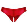 KRLZKID Women Sexy Shiny Thong Adults Cosplay Costume Faux Leather Lingerie,Red-M view 1