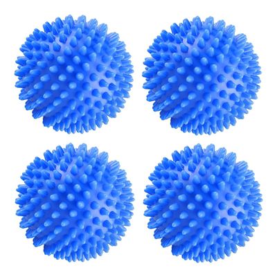 Washing Machine Washing Balls, Pack of 4 Softener Dryer Balls, Natural Plasticiser, Reusable, PVC, 6 cm Diameter