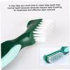 Healvian Brush Double-Headed with Hard Bristles 3pcs Set for False Teeth Cleaning and Comfortable Use by Older Adults view 3