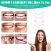 Brigtviee 2 Pair Dentures False Teeth, Instant Veneers Dentures Fake Teeth,Temporary Adjustable Snap on Dentures Clip,Cosmetic Teeth Covering Teeth, Upper and Lower False Teeth for Men and Women view 4