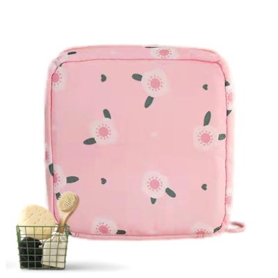5 Pack 12x12cm Waterproof Period Bag - Women Sanitary Bags, Women Sanitary Napkin Storage Bag, Portable Period Bags for Teen Girls, Small Tampons Storage Bag, Menstrual Sanitary Holder Bag Feminine