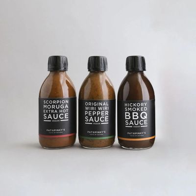 Sauce Bundle x 3 200ml (Hickory Smoked BBQ Sauce, Original Wiri Wiri Pepper Sauce & Scorpion Moruga Extra Hot Sauce)