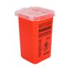 Sharp Container, Sharps Bin 1L Tattoo Plastic Sharp Container Tattoo Medical Disposal Biohazard Needle Waste Box Safe Lock Container Tattoo Supplies (Red) view 1
