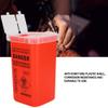 Sharp Container, Sharps Bin 1L Tattoo Plastic Sharp Container Tattoo Medical Disposal Biohazard Needle Waste Box Safe Lock Container Tattoo Supplies (Red) view 3